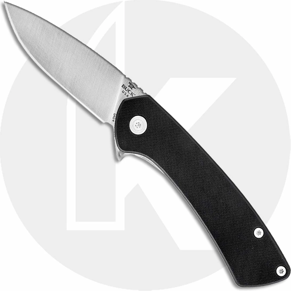Buck Knives Buck 040 Onset Knife 0040BKS - S45VN Drop Point - Black G10 - Frame Lock - Flipper Folder - USA Made 3 Buck Knives Buck 040 Onset Knife 0040BKS - S45VN Drop Point - Black G10 - Frame Lock - Flipper Folder - USA Made