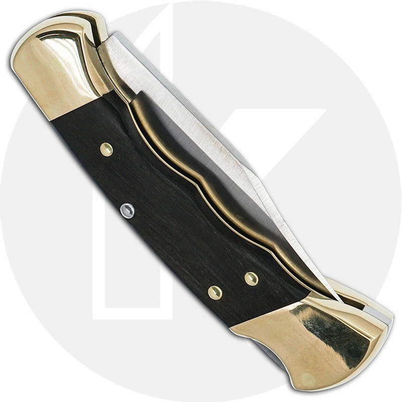 Buck Knives Buck Ranger 50th Anniversary Edition - 0112BRS3FG - Custom Tang Stamp - Finger Grooved Ebony Handle With Anniversary Shield 5 Buck Knives Buck Ranger 50th Anniversary Edition - 0112BRS3FG - Custom Tang Stamp - Finger Grooved Ebony Handle With Anniversary Shield - Image 3