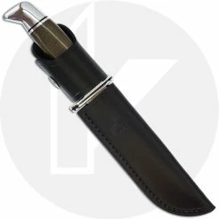 Buck Knives Buck Special Pro 0119GRS1 - Satin S35VN Clip Point Fixed Blade - Green Canvas Micarta - Made In USA -Case Knives shop BU 0119GRS1 SHEATHED