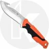 Buck Knives Buck Large Pursuit Pro Fixed Blade 0657ORG - S35VN Gut Hook - Black GFN And Orange Versaflex Handle - Made In USA