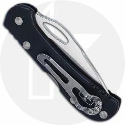 Buck Knives Buck Mini SpitFire 0726BKS - Value Price EDC - Black Aluminum - Lock Back Folder - USA Made -Case Knives shop BU 0726BKS B CLOSED BACK