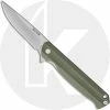 Buck Knives Buck Langford Knife 0251GRS - Value Priced EDC - Satin Drop Point - Green G10 - Liner Lock - Flipper Folder -Case Knives shop BU 251GRS 1