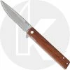 Buck Knives Buck Decatur Knife 0256BRS - Value Priced EDC - Satin Drop Point - Wood Handle - Liner Lock - Flipper Folder