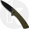 Buck Knives Buck 040 Onset Knife 0040GRS - Black Cerakote S45VN Drop Point - OD G10 - Frame Lock - Flipper Folder - USA Made -Case Knives shop BU 40GRS 1