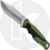 Buck Knives Buck Large Pursuit Fixed Blade 0656GRS - Drop Point - Black GFN And Green Versaflex Handle - Made In USA