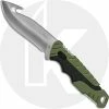 Buck Knives Buck Large Pursuit Fixed Blade 0657GRG - Gut Hook - Black GFN And Green Versaflex Handle - Made In USA -Case Knives shop BU 657GRG 1