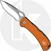 Buck Knives Buck SpitFire Knife 0722ORS-1 - Value Priced EDC - Satin Drop Point - Orange Aluminum - Lock Back - USA Made -Case Knives shop BU 722ORS1 1