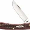 Case Knives Case Sod Buster Jr Knife 10304 Pocket Worn Old Red Bone 6137SS