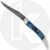 Case Knives Case Small Texas Toothpick 10837 - Mediterranean Blue Damascus - 610096 DAM - Discontinued - BNIB - LTD -Case Knives shop CA 10837 FRONT