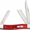 Case Knives Case Medium Stockman Knife 11321- Smooth Old Red Bone - 6318SS -Case Knives shop CA 11321
