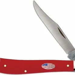 Case Knives Case Slimline Trapper Knife 13459 Smooth Red Synthetic 41048SS