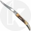 Case Knives Case Small Texas Toothpick Knife 01719 - Burnt Stag - 510096SS - Discontinued - BNIB -Case Knives shop CA 1719 FRONT