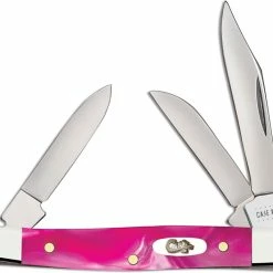Case Knives Case Small Stockman Knife 17863 Pink Pearl Kirinite 10333SS