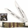 Case Knives Case 22040 Vietnam War Trapper Knife Gift Set Embellished Smooth Natural Bone 6254SS 2 Case Knives Case 22040 Vietnam War Trapper Knife Gift Set Embellished Smooth Natural Bone 6254SS -Case Knives shop CA 22040