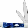 Case Knives Case Copperhead Knife 23441 Blue Pearl Kirinite 10249SS -Case Knives shop CA 23441