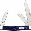 Case Knives Case Medium Stockman Knife 23442 Blue Pearl Kirinite 10344SS -Case Knives shop CA 23442