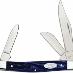 Case Knives Case Medium Stockman Knife 23442 Blue Pearl Kirinite 10344SS
