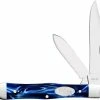 Case Knives Case Small Swell Center Jack Knife 23444 - Blue Pearl Kirinite - 10225 1 / 2SS 2 Case Knives Case Small Swell Center Jack Knife 23444 - Blue Pearl Kirinite - 10225 1 / 2SS -Case Knives shop CA 23444
