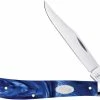 Case Knives Case Slimline Trapper 23445 - Blue Pearl Kirinite - 1010482SS -Case Knives shop CA 23445