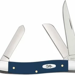 Case Knives Case Medium Stockman Knife 23612 Navy Blue Synthetic 4318SS