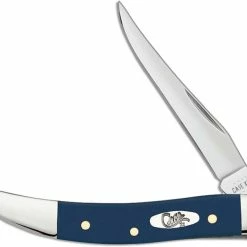 Case Knives Case Small Texas Toothpick Knife 23617 Navy Blue Synthetic 410096SS