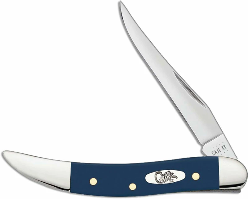 Case Knives Case Small Texas Toothpick Knife 23617 Navy Blue Synthetic 410096SS 3 Case Knives Case Small Texas Toothpick Knife 23617 Navy Blue Synthetic 410096SS