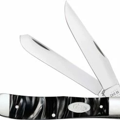 Case Knives Case Trapper Knife 23670 Black Pearl Kirinite 10254SS
