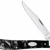 Case Knives Case Slimline Trapper Knife 23677 Black Pearl Kirinite 101048SS