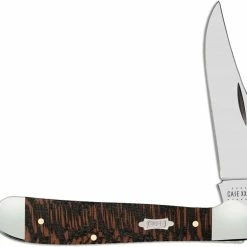 Case Knives Case Copperhead Knife 25572 Black Sycamore Wood 7149SS
