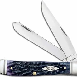 Case Knives Case Trapper Knife 31620 Purple Bone 6254SS