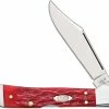 Case Knives Case Mini CopperLock Knife 31954 Dark Red Bone CV 61749LCV
