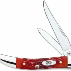 Case Knives Case Small Texas Toothpick Knife 03220 - Red Bone - 620096SS - Discontinued - BNIB