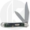 Case Knives Case Peanut Knife 03504 - Hunter Green Bone - 6220SS - Discontinued - BNIB -Case Knives shop CA 3504 FRONT
