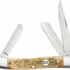 Case Knives Case Medium Stockman Knife 36721 Burnt Cream Bone 6318SS