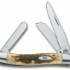 Case Knives Case Medium Stockman Knife, Amber Bone CV, CA-39