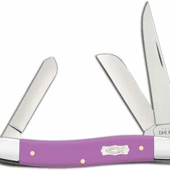 Case Knives Case Medium Stockman Knife 39162 Lilac Ichthus 4318SS