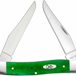 Case Knives Case Muskrat Knife 52822 Smooth Brilliant Green Bone MUSKRATSS