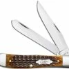 Case Knives Case Trapper Knife 52832 Jigged Antique Bone 6254SS