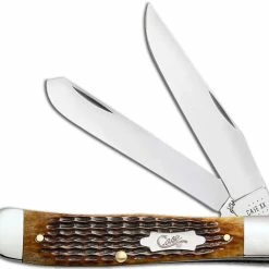 Case Knives Case Trapper Knife 52832 Jigged Antique Bone 6254SS