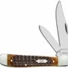 Case Knives Case Copperhead Knife 52833 Jigged Antique Bone 6249SS -Case Knives shop CA 52833