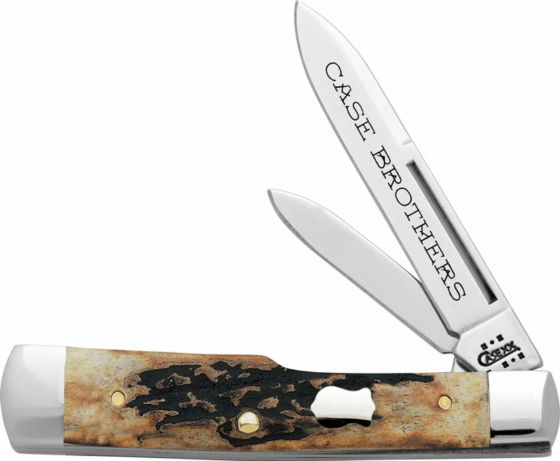 Case Knives Case Gunstock Knife 05291 - Case Brothers - Genuine Stag - 5215SS - Discontinued - BNIB 3 Case Knives Case Gunstock Knife 05291 - Case Brothers - Genuine Stag - 5215SS - Discontinued - BNIB