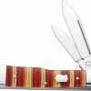Case Knives Case Large Gunstock Knife 05320 - Case Brothers - Candy Stripe - R2130SS - Discontinued - BNIB -Case Knives shop CA 5320
