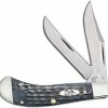 Case Knives Case Saddlehorn Knife 58417 Pocket Worn Gray Bone CV TB62110CV