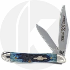 Case Knives Case Peanut Knife 05970 - Limited Edition V - Jigged Navy Blue Bone - 6220SS - Discontinued - BNIB