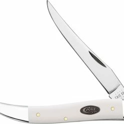 Case Knives Case Medium Texas Toothpick Knife 63962 - White Synthetic - 410094SS