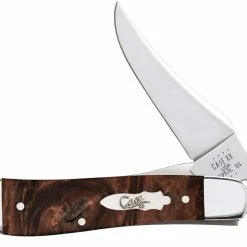 Case Knives Case RussLock Knife 64068 - Brown Maple Burl Wood - 71953LSS