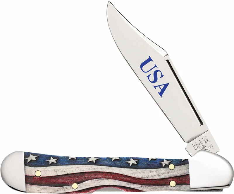 Case Knives Case Mini CopperLock Knife 64141 Star Spangled Smooth Natural Bone 61749LSS 3 Case Knives Case Mini CopperLock Knife 64141 Star Spangled Smooth Natural Bone 61749LSS