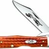Case Knives Case Cheetah Knife 07399 Pocket Worn Harvest Orange Bone 6111 1 / 2LSS -Case Knives shop CA 7399