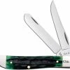Case Knives Case Mini Trapper Knife 75834 - Hunter Green Bone - 6207SS