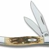 Case Knives Case Small Texas Jack Knife, Amber Bone CV, CA-77 -Case Knives shop CA 77